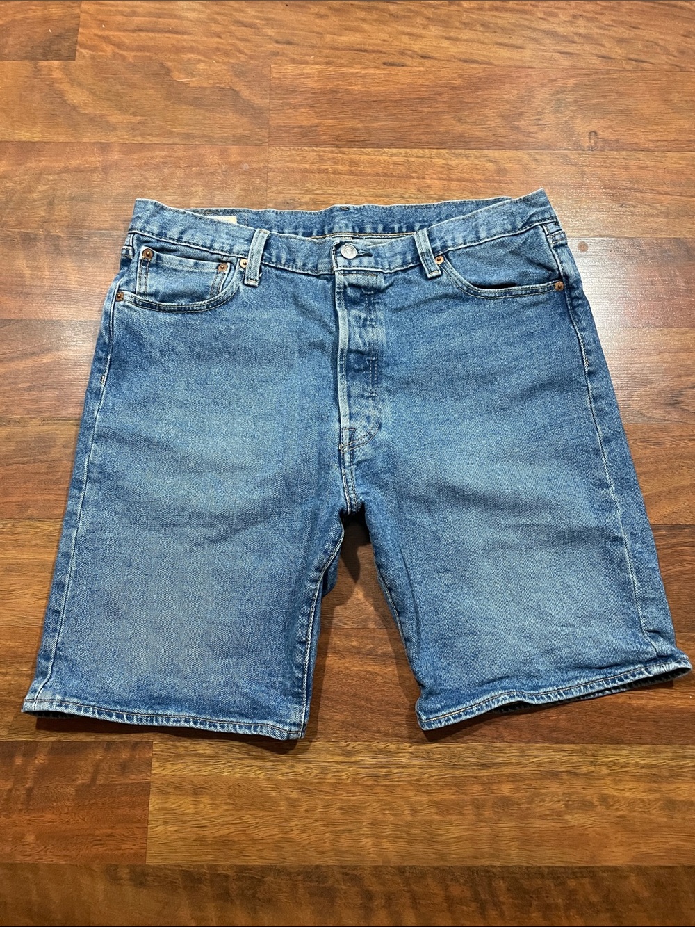 Levi's Vintage-Style Light Blue Denim Shorts
